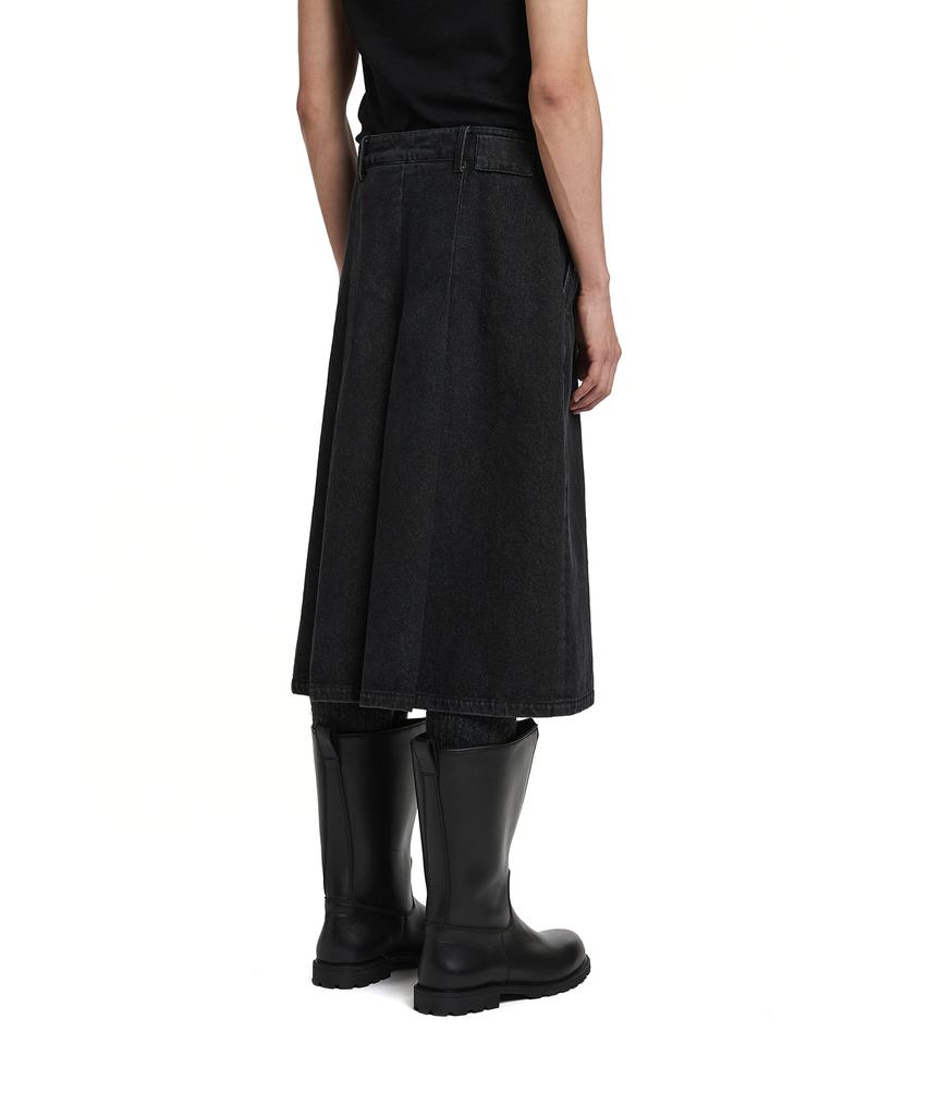 TRUNK PROJECT Pleated Denim Pants_Black