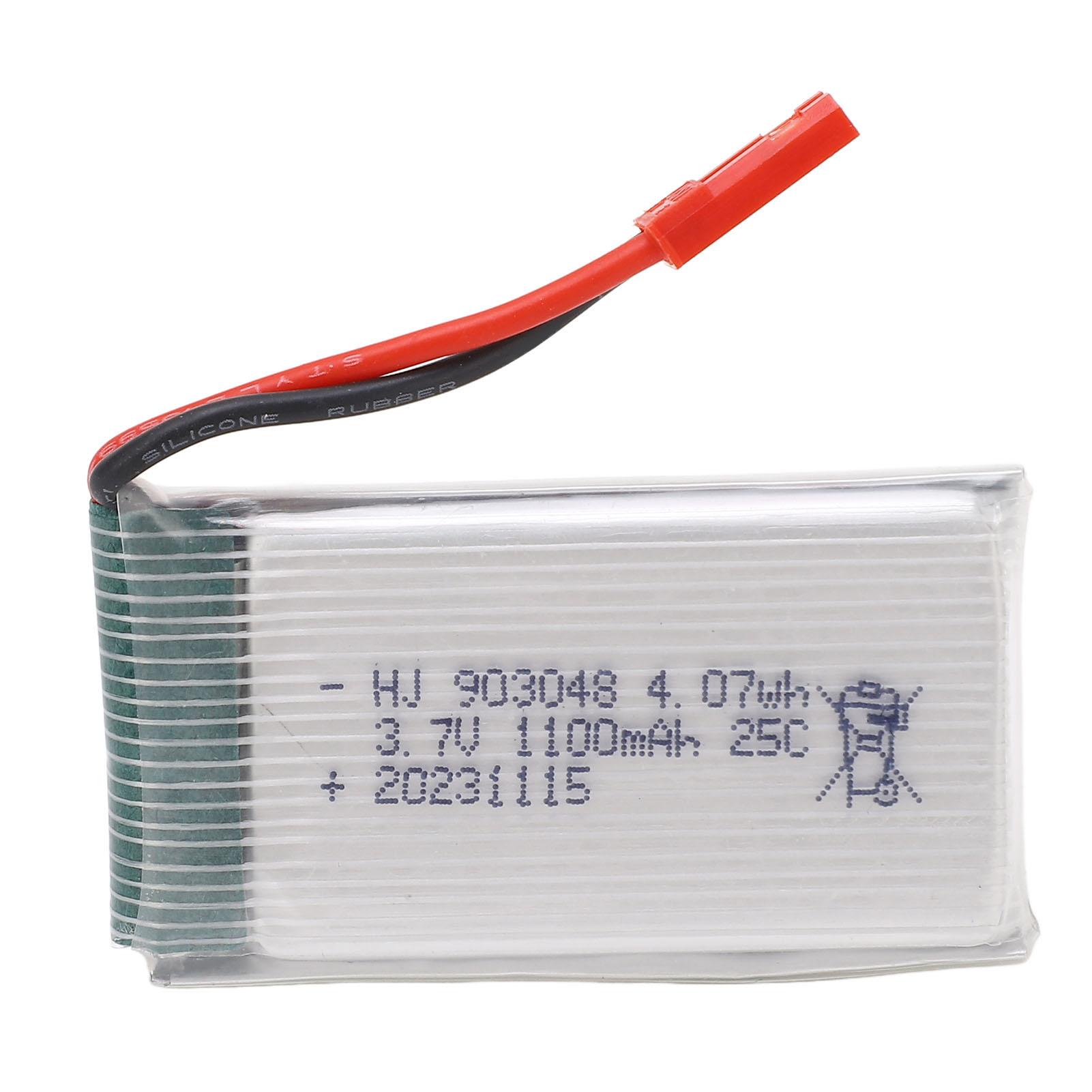 

Акумулятор Li-po 3,7 В 1100 мАг підходить для X5SW для H5P RC квадрокоптера RC дрона запасні частини JST червоний штекер