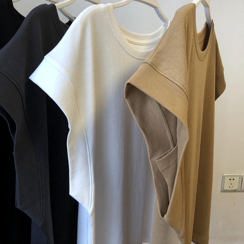 Women's Solid Color Puff Sleeve Cotton Tank Top - Loose, Sleeveless, Anti-Exposure Design, Casual Summer Wear