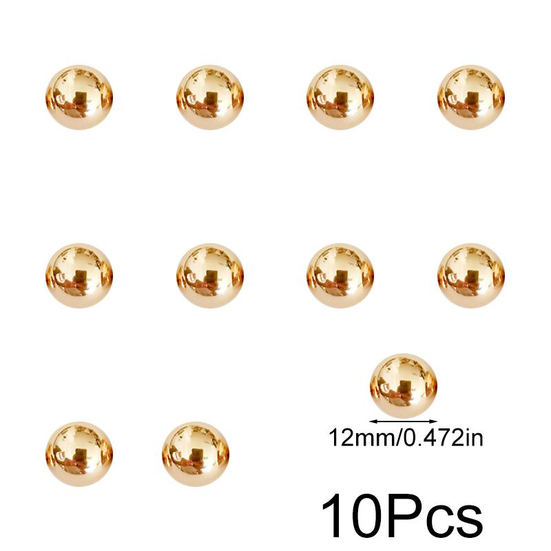 10Pcs 6/8/9/10/12/15/18/20mm DIY Gold Metal Button Nail Clothes/Bag/Shoes Round Head Screws Nail Bolt Mushroom Dome Strap Rivets