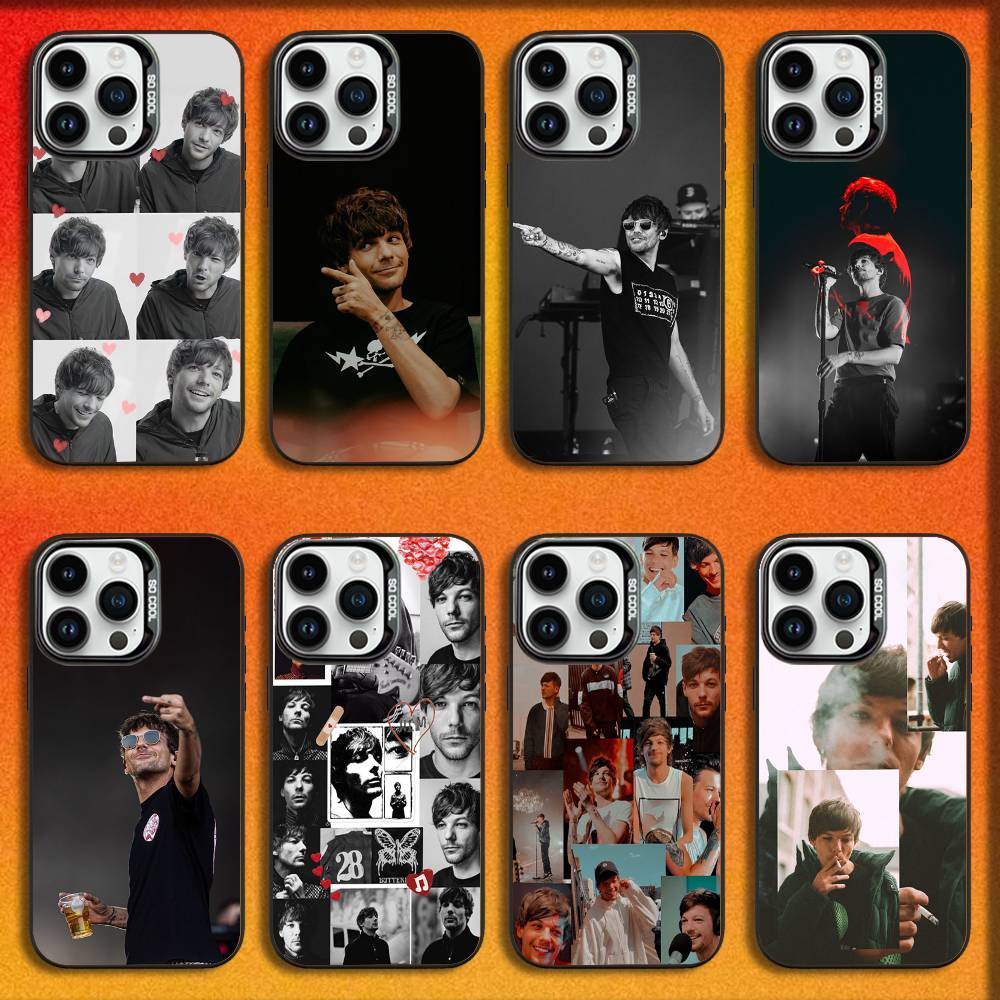 Singer L-Louis T-Tomlinson Phone Case For iPhone 16,15,14,13,12,11,Mini,Pro,E,MAX Black Candy Matte Shockproof Cover