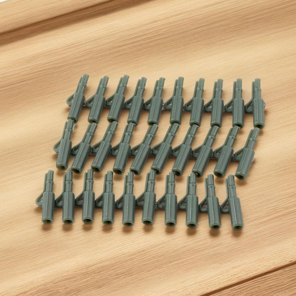 120Pcs Carp Fishing Accessories Clip Quick Change Snap Swivel Tail Sleeves Carp Fishing Accessories Set for Carp Fishing Rig verde
