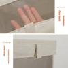 Size L Linen Storage Box with Viewing Window Foldable Clothes Organizer for Home Use