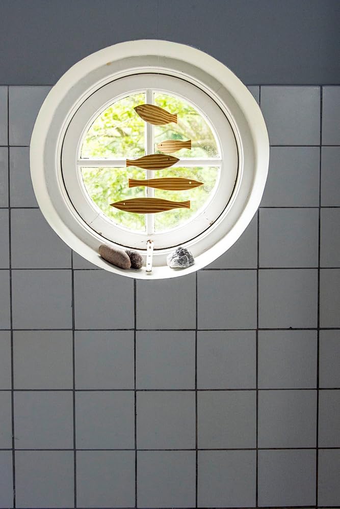 [Officially Imported] Flenstedt Mobile, Interior Ornament, Nordic Animal Floating Fish Design (FSM130078), with Presentation Box, Baby Goods, Gift