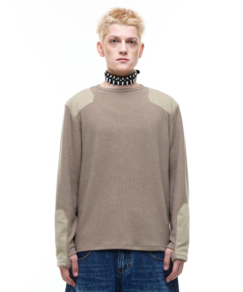 Opeoseu0012 Op. 07 Redrum Patch Knit Beige