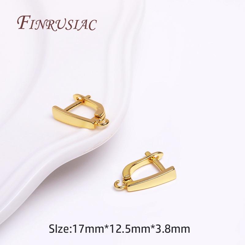 18K Echtgold Plated Verschluss für Ohrringe, Ohrringverschlüsse, DIY Ohrring Zubehör, Luxus Schmuckzubehör, Ohrhaken