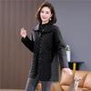 Women's Spring Autumn Casual High End Diamond Plaid Warm Jacket Female Plus Size Leisure Outwear
