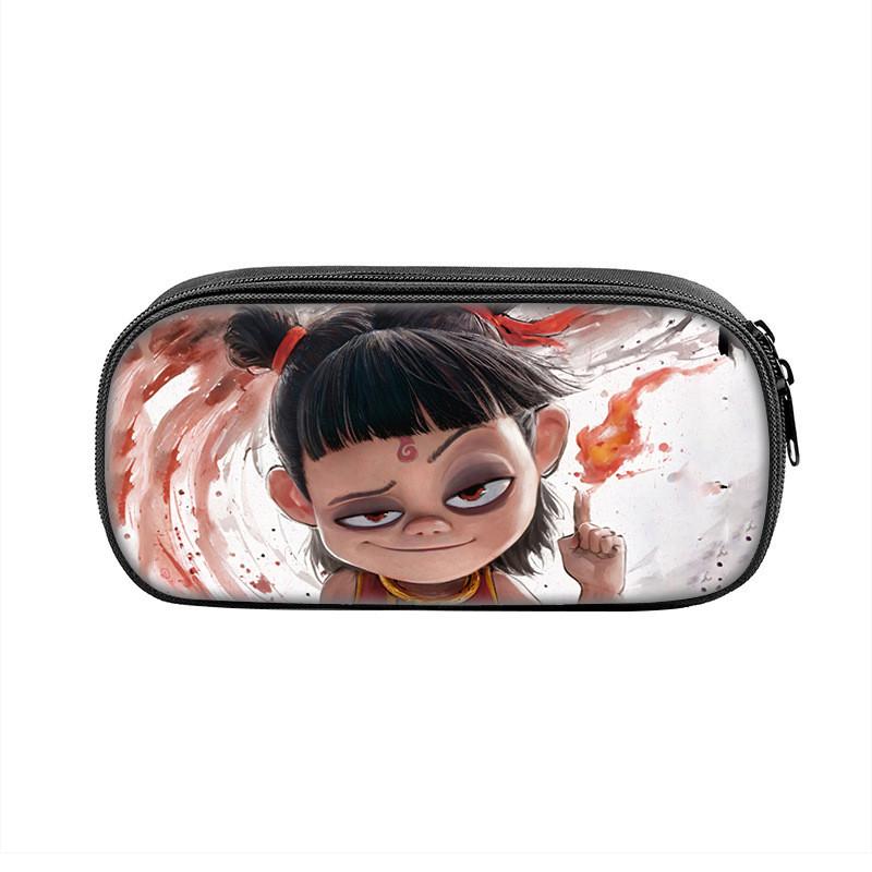 Nezha Birth Of The Demon Child Pencil Case For Kids Compact Storage With Cartoon Design