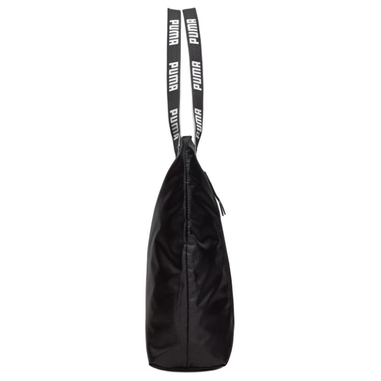 New PUMA Fabric Tote Bag, Shopping Bag, Shoulder Bag Women's Black 090267-01