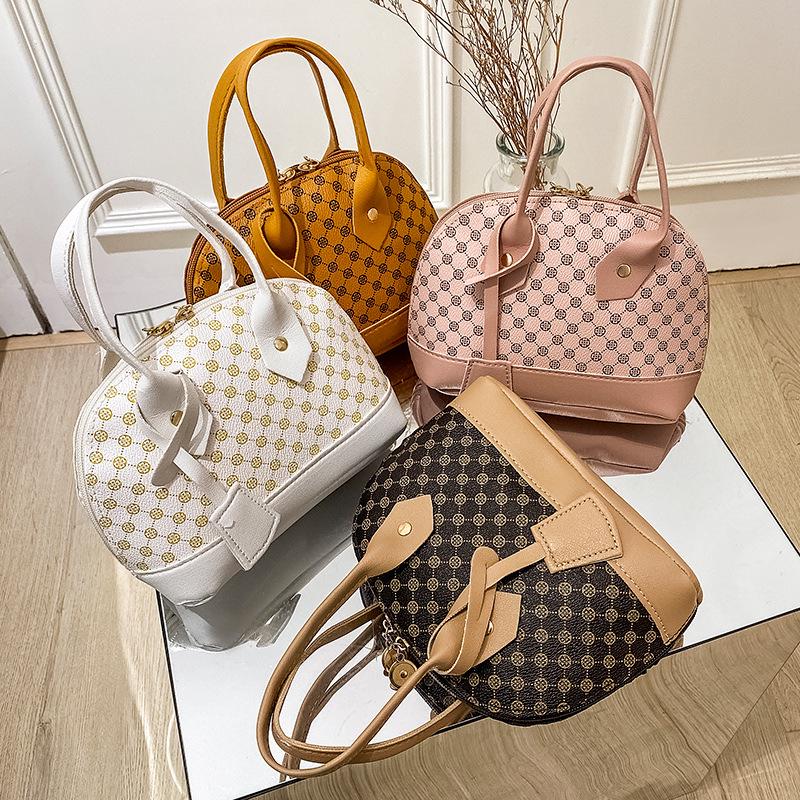 Korean-Style Floral Shell Handbag - 2021 Fashion for Women