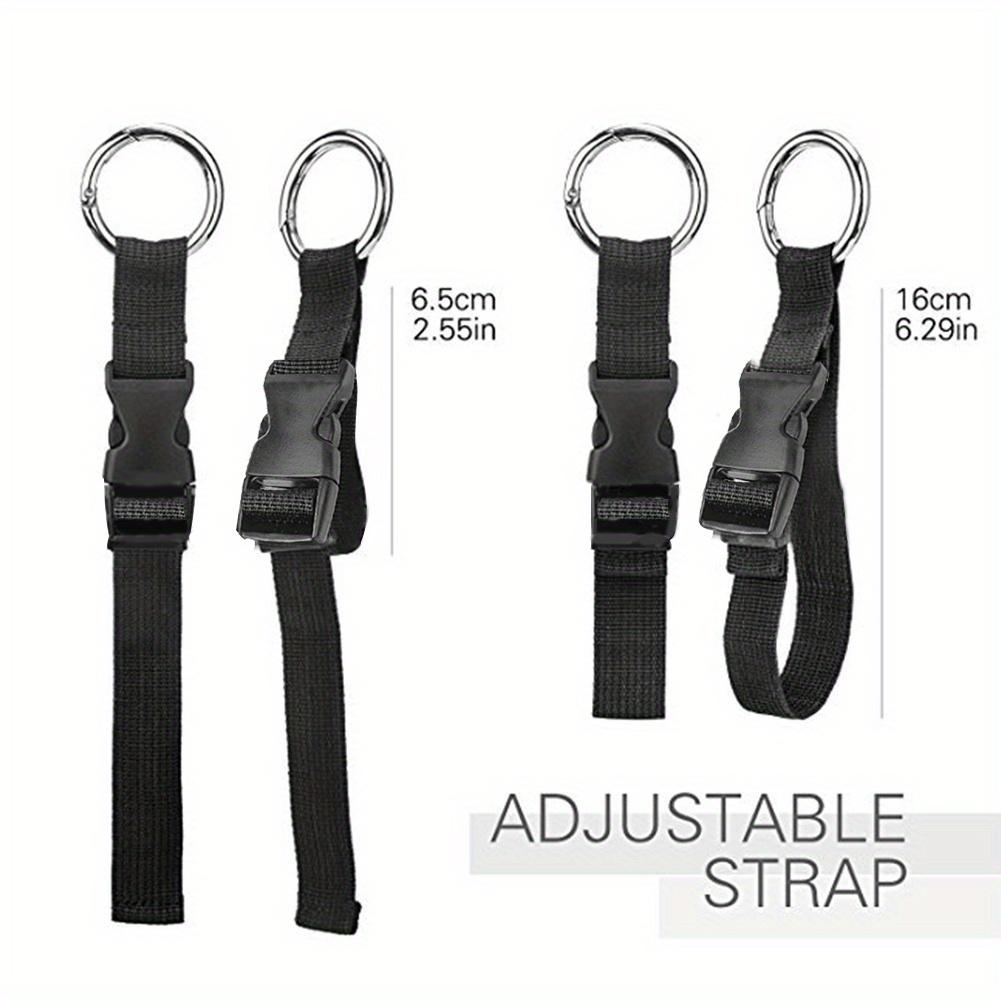 2Pcs Travel Luggage Fixed Strap with Release Buckle Portable Luggage Strap Anti-Theft Backpack External Belt Jacket Holder
