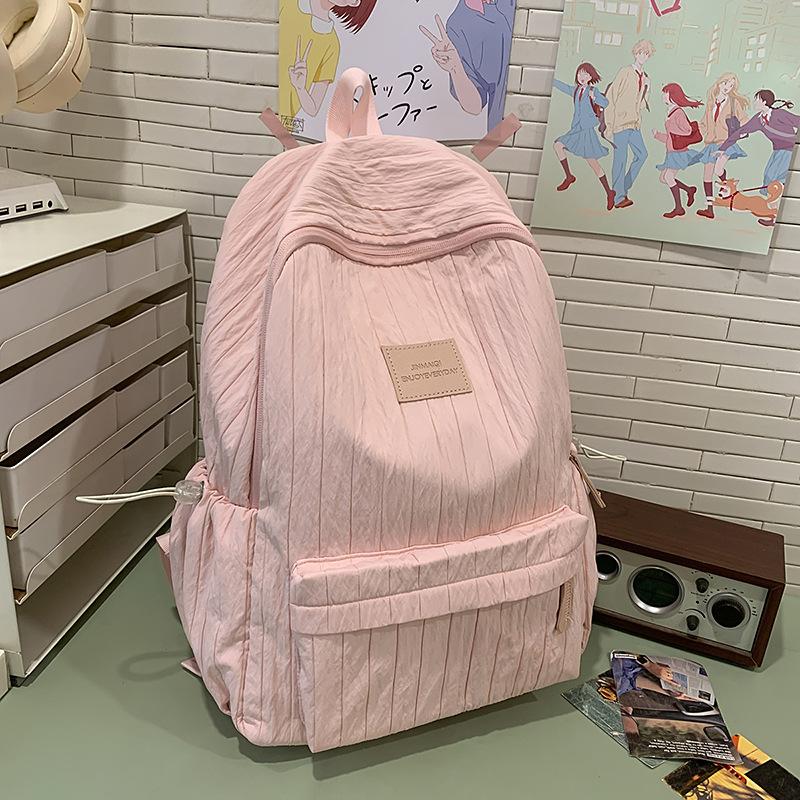 Schoolbag Korean version ins schoolbag for female high school students, versatile high-value large-capacity backpack for junior high school students