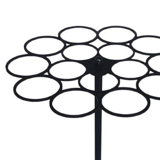Rotating Medal Display Stand Wall Safety Medal Hanger No Drilling 360 Degrees Spin Holds 45+ Medals Heavy-Duty Metal Base Awards Display Holder