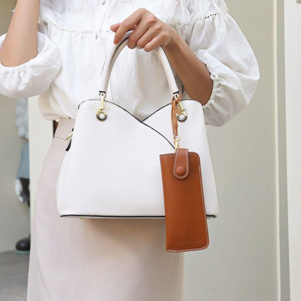 Odolné kožené pouzdro taška pouzdro na brýle jednobarevné ochranné pouzdro taška na sluneční brýle