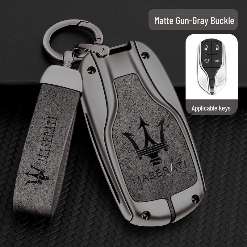 Maserati Key Case for Levante/Ghibli: Premium Leather Shell for Men & Women