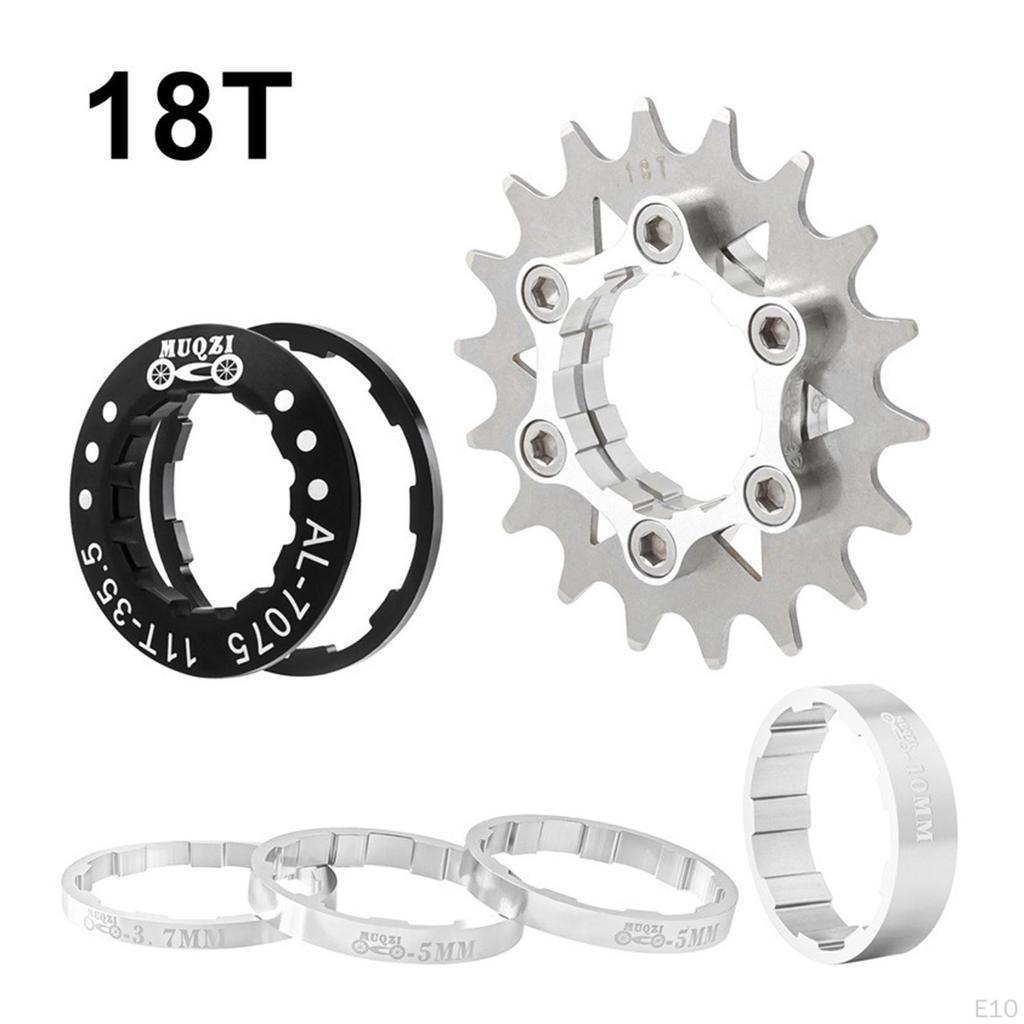 18 Set Aluminum Alloy Sprocket Adapter, Freewheel Component, Hub Refit Parts