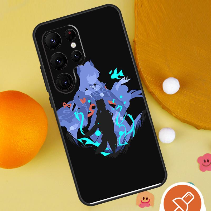 Sangonomiya Kokomi Genshin Impact Phone Case For Samsung Galaxy S25 Ultra S24 S23 S22 S21 Ultra S9 S10 Plus S20 FE Funda Cover