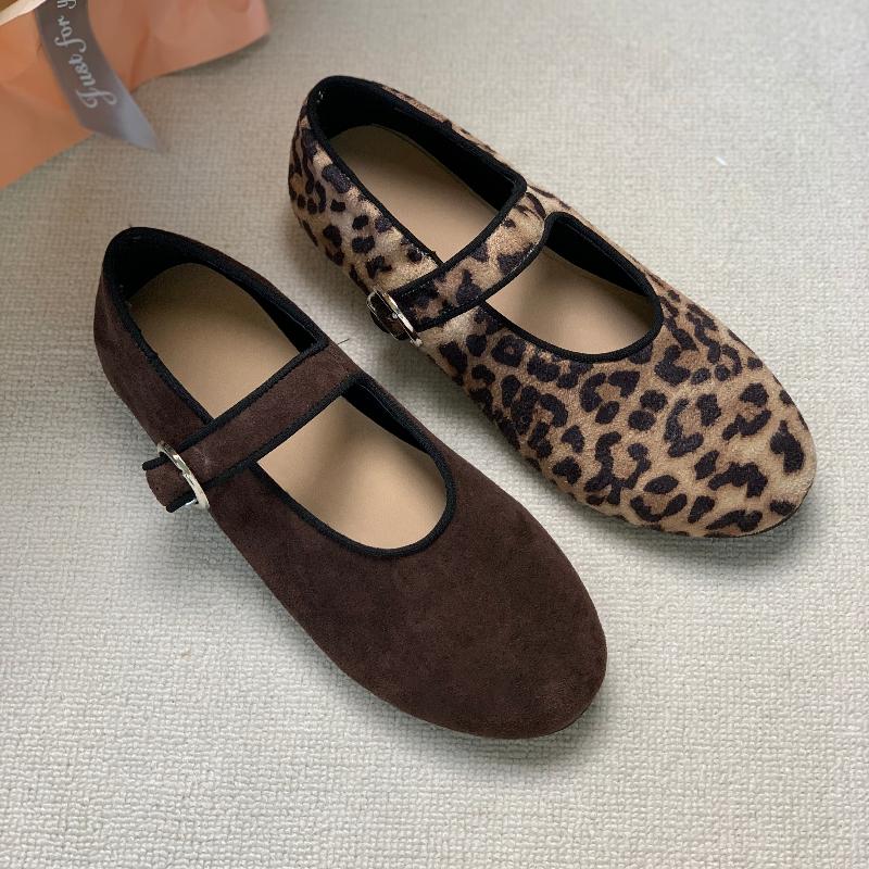 Leopard Women's Loafers Shoes Flats Ballet Shoes Cozy Sneakers Shoes Woman Sandals 2025 Brand New Trend Female Zapatos
