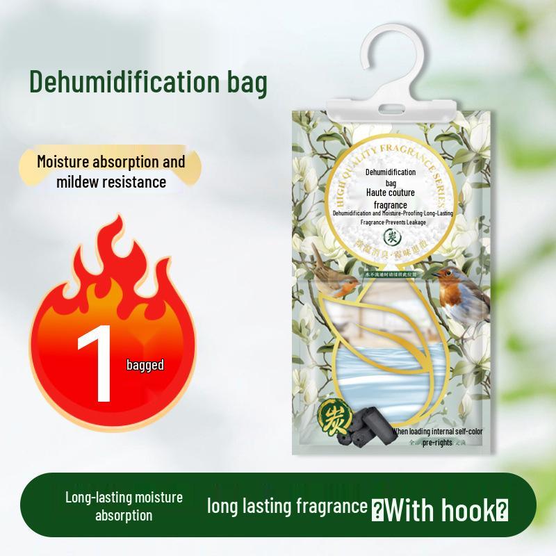 Moisture Absorbing Dehumidifier Bag - Mold & Moisture-Proof Hanging Solution for Dormitories and Wardrobes
