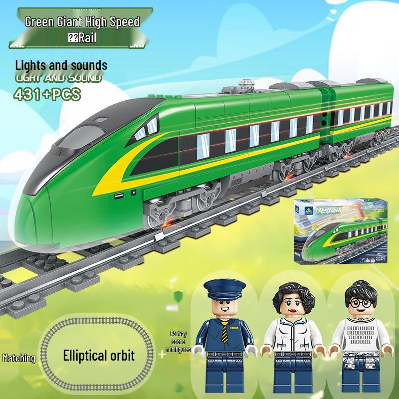 KaiZhi Hulk High-Speed Rail Train Building Blocks Educational Toy Color Box: 62*42.5*9 cm