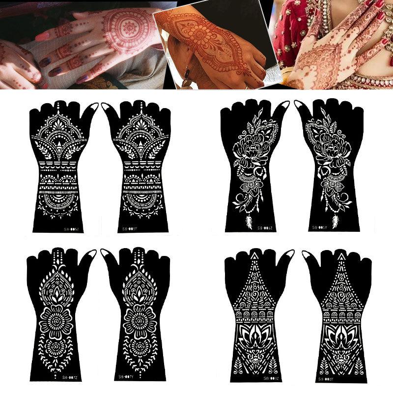 Beauty Sticker Indian Hollow Tattoo Sticker Juice Inkjet Template Diy Hand-Painted Tattoo Sticker