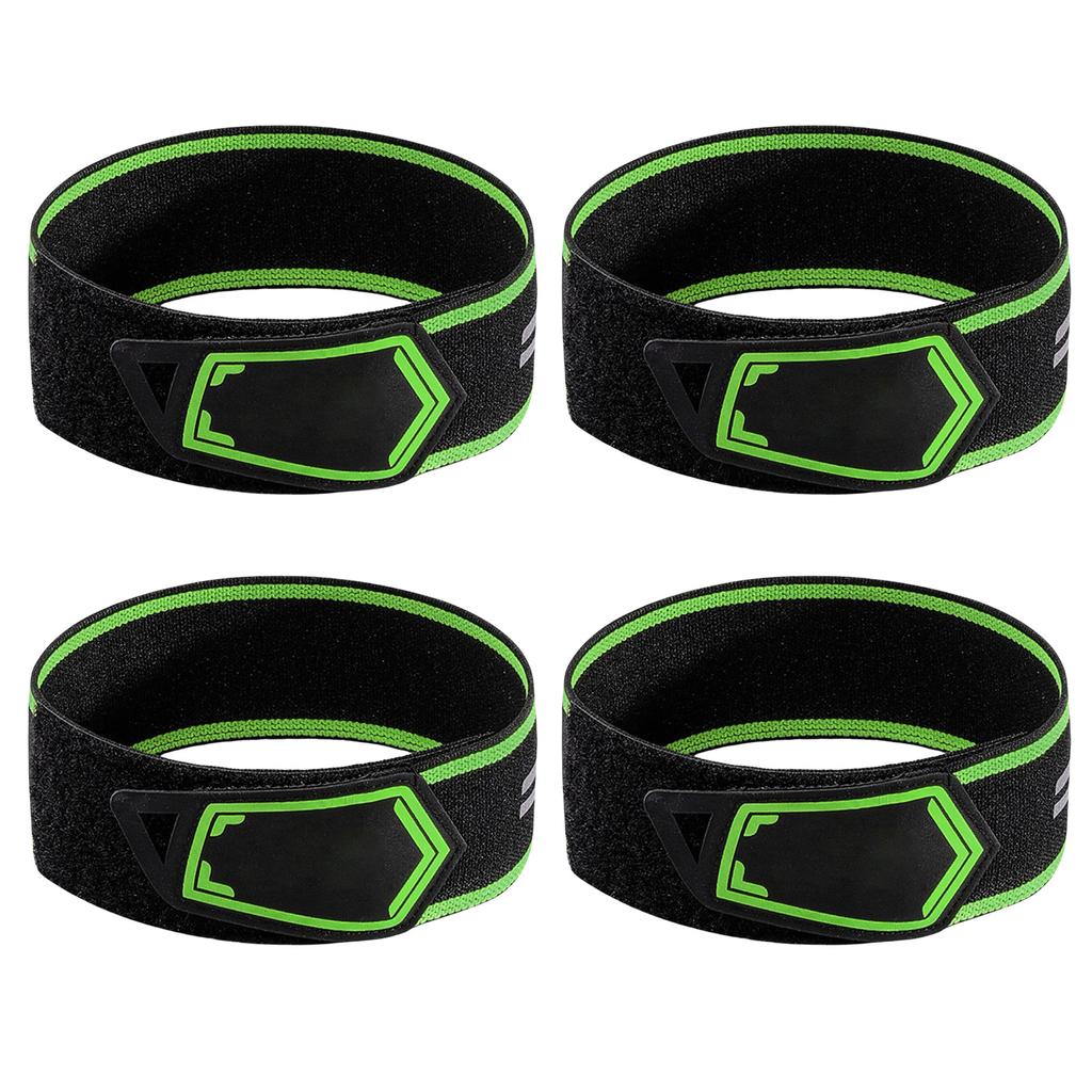 4 Pièces Réfléchissantes Chevillières de Vélo Bande de Maintien Pantalon Bande Sangle Cyclisme Extérieur Joggings Harnais Bracelet