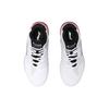 Li Ning Synthetic Leather Slip Resistant Abrasion Resistant Mid Top Vintage Basketball Shoes Women's Standard White AGBP082-1