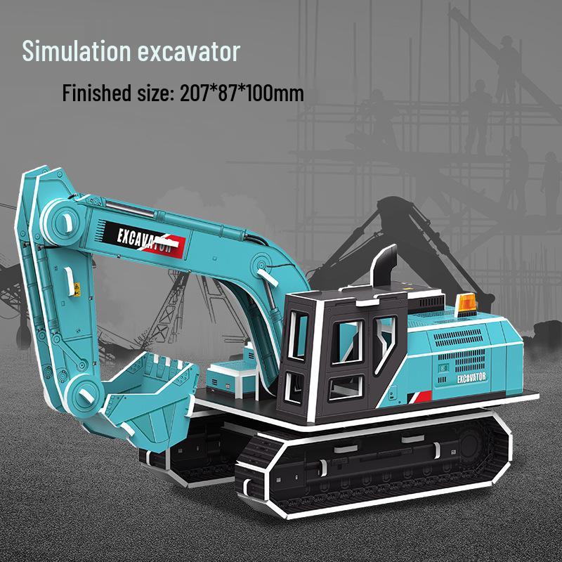 Ai Shang Pin 3D DIY Puzzle Vehicle for Kids Ages 4-6: Educational Paper Toy