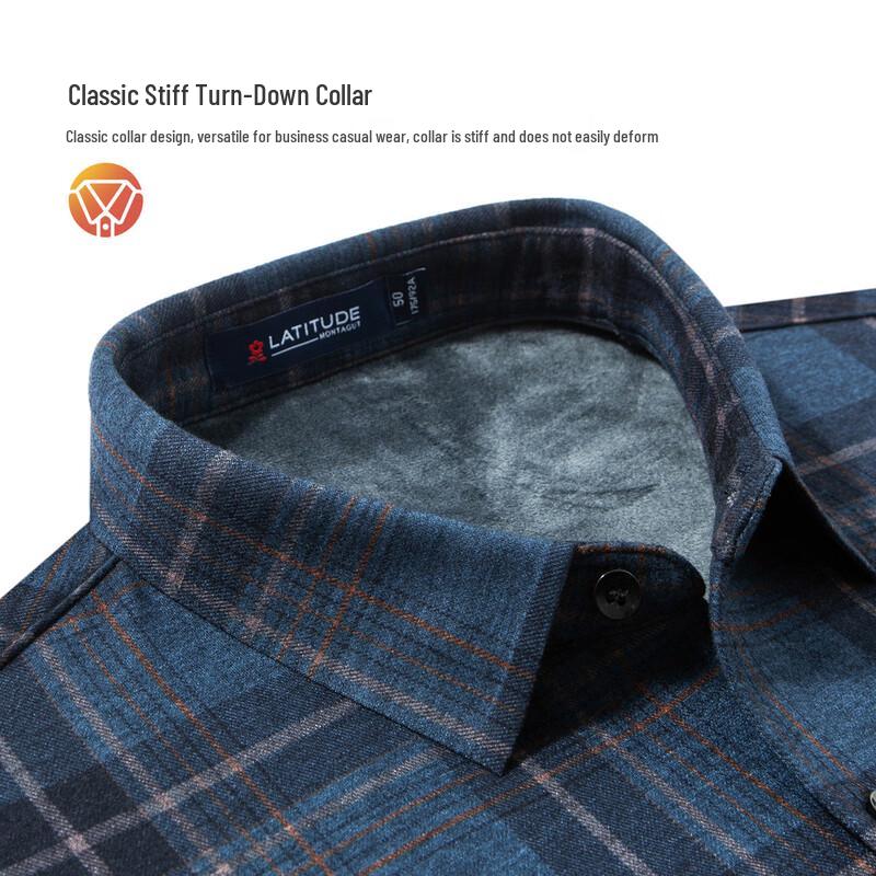 Montagut Men's Cashmere Silk Thermal Plaid Shirt