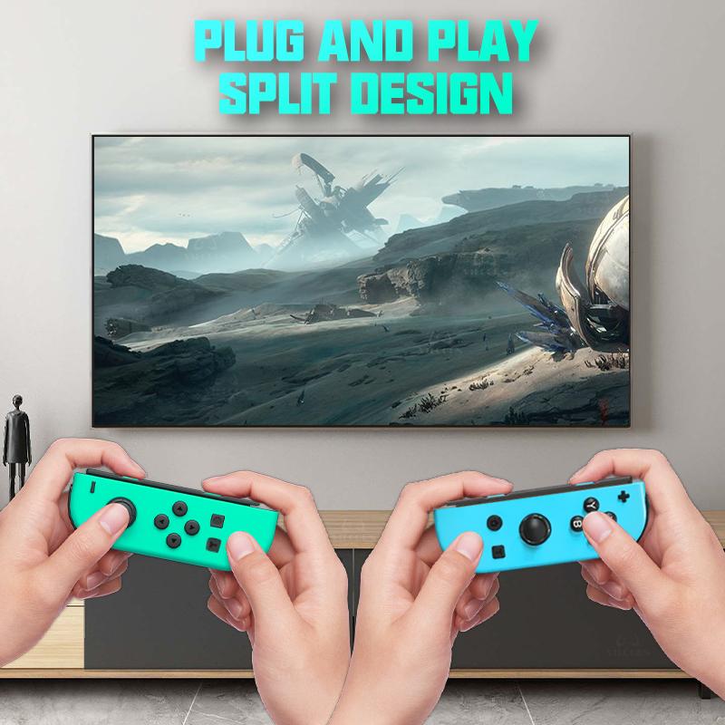 Wireless Joypad Controllers for Switch, Switch OLED, Switch Lite - Turbo, Wake-Up, RGB Lighting