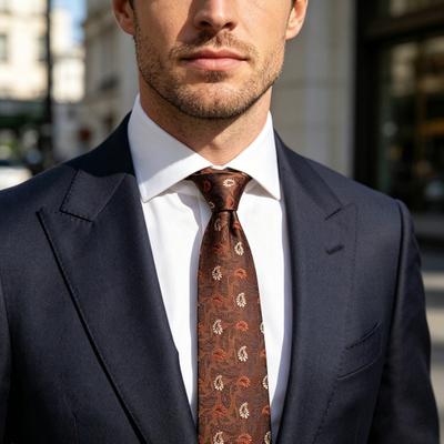 Men Tie Bright Color Multiple Pattern Design Dress Suit Tie Versatile Business Trip Neckwear Outfit Accessory