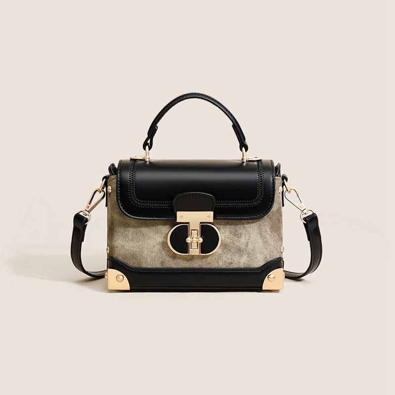 Bag New Autumn and Winter Women's Bag Crossbody Bag Light Luxury Niche Premium Walnut Box Bag