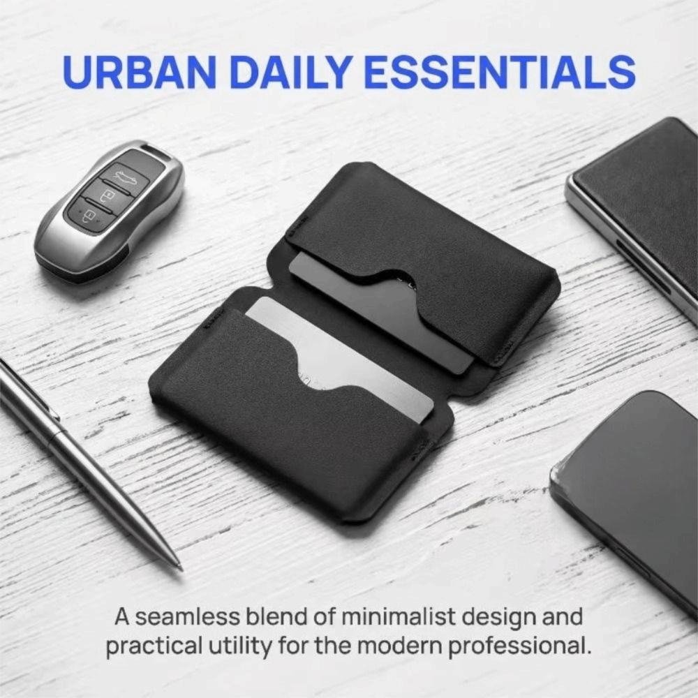 Magnetic Buckle Mini Folding Wallet Ultra-Light ID Business Card Holder Everyday Carry