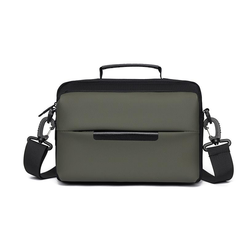 Men's Shoulder Bag Waterproof Crossbody Bag Business Chest Bag Solid Color Handbag