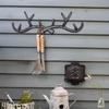 Retro Wall Mounted Iron Art Deer Antler Decorative Ironwork Hook Wall Key Holder Decoration Home Wall Decoration Clothes Rack