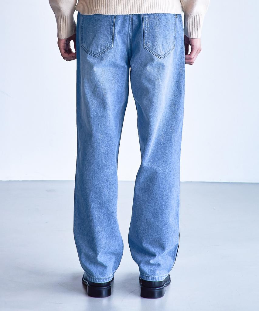MANNERGRAM Fade Five-Pocket Denim Pants Regular Fit_Fit5 Light Blue