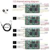 2CH 55-125℃ Modbus Temperature Sensors Module DS18B20 RS485 Adapter Board for Recorder Thermostatic Control