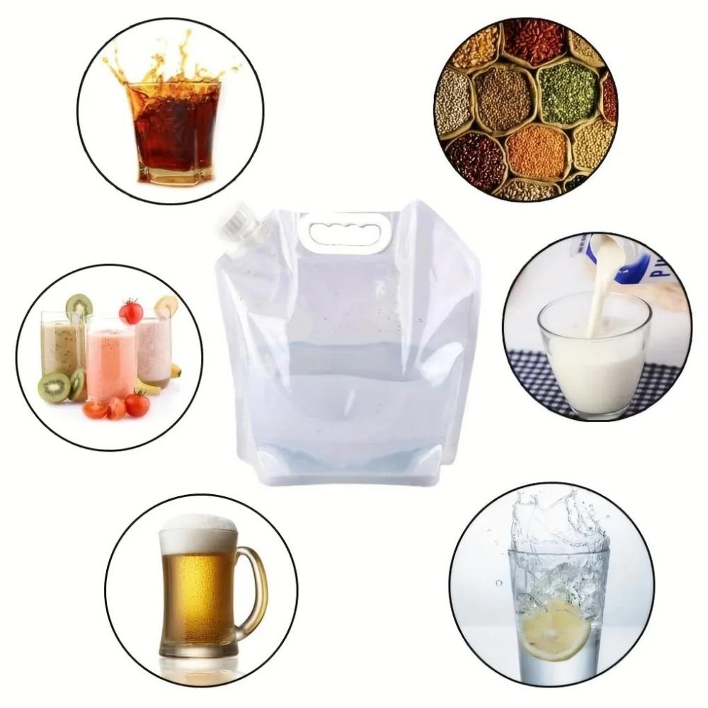 5L/10L Foldable Water Container, Portable Water Storage Bag, for Outdoor Camping, Hiking and Emergency Survival.