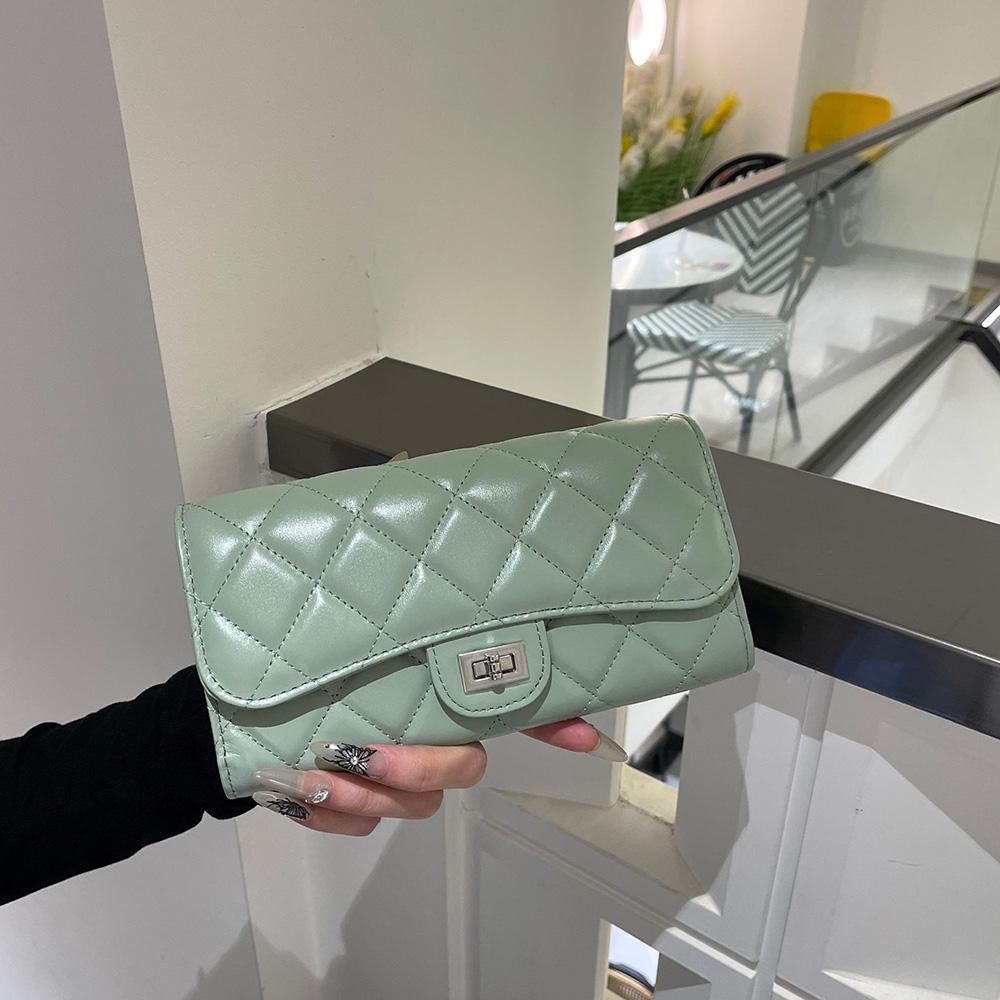 Diamond Quilted Small Shoulder Bag Genuine Leather Women Handbags Braided Chains Turnlock Crossbody Bags With Ball Cowhide Clutch Bag Without Logo