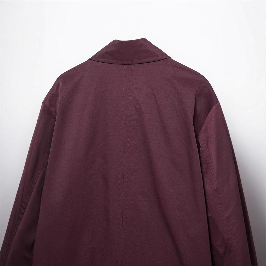 TAOP&ZA Women's Spring/Summer Lapel Long Sleeve Trench Coat 5320048