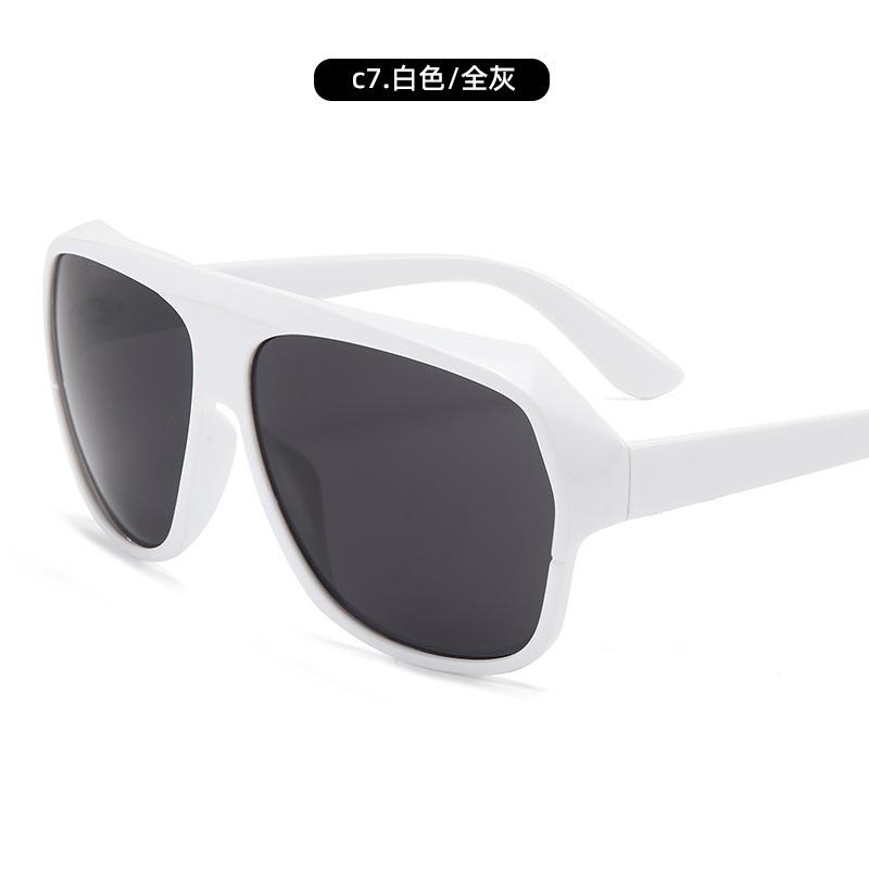 Gafas de Sol Parasol Personalizado Protección UV Gafas de Sol Tendencia para Hombre Gafas de Sol de Montura Grande Modelos para Mujer