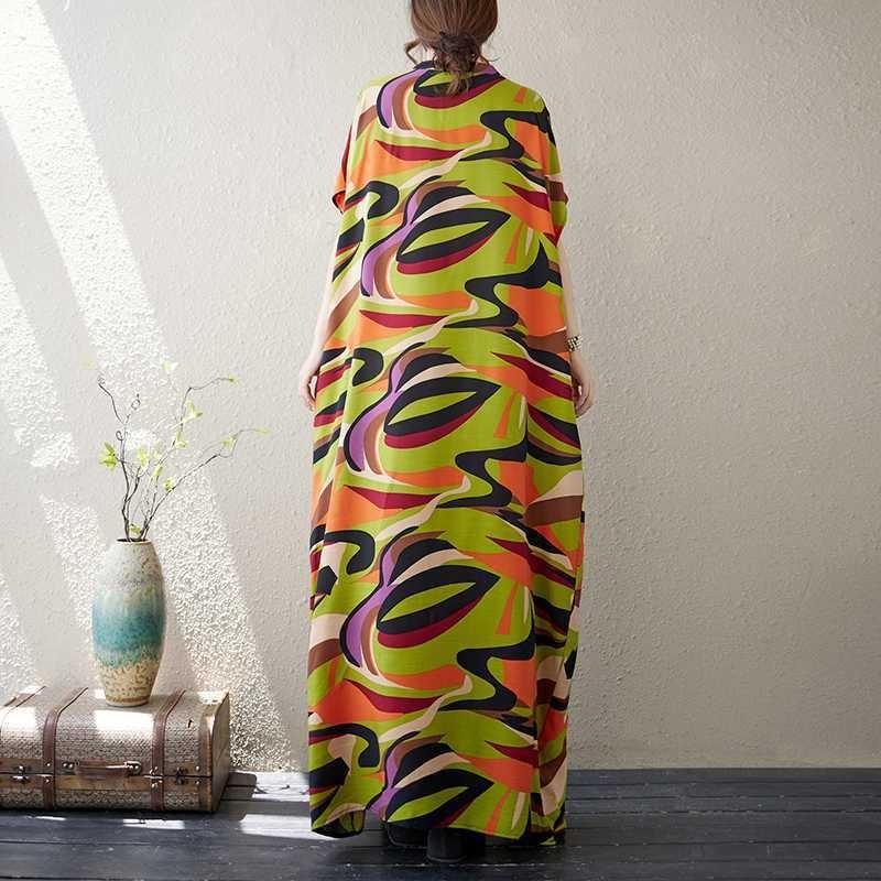 Women's V-Neck Floral Skinny Literary Vintage Vacation Long Dresses