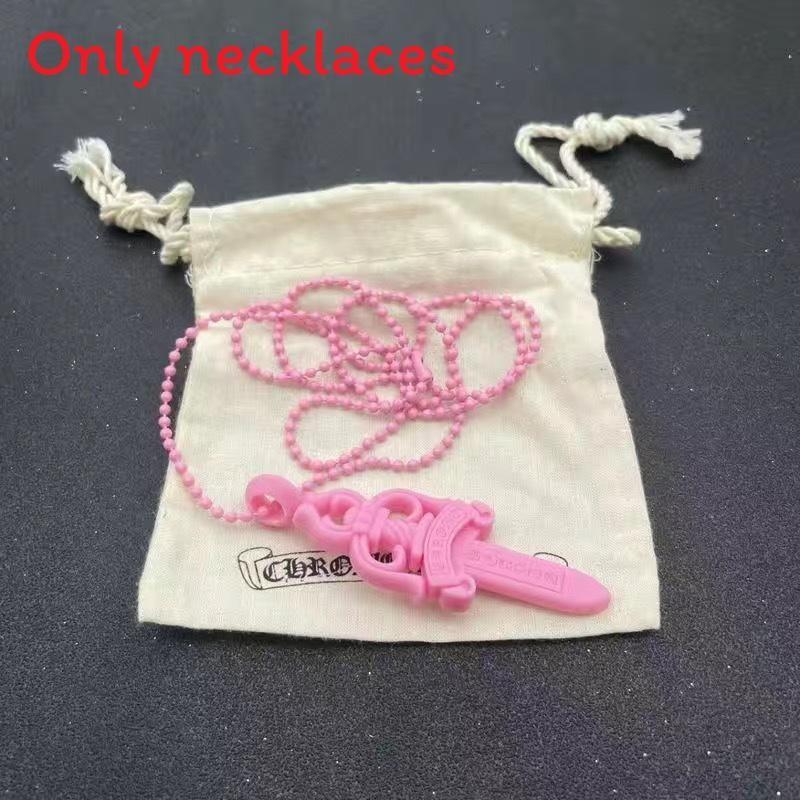 Cross Silicone Gothic Sword Colorful Necklace For Trendy Daily Wear Casual