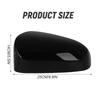 Car Side Wing Rearview Mirror Cover Cap Glossy Black White for Toyota Camry W/O Signal Light 2012 2013 2014 2015 2016 2017 US