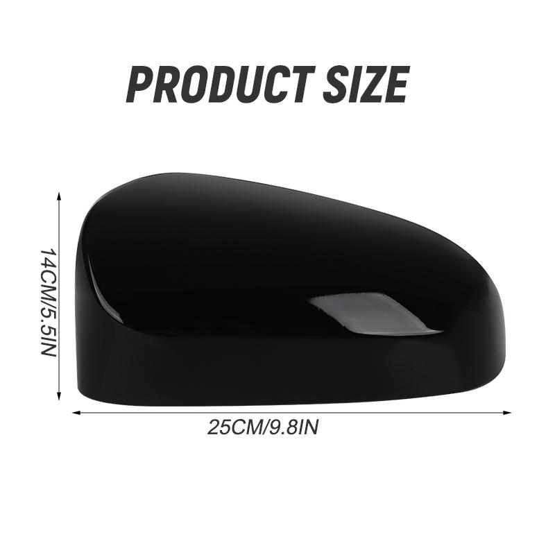 Car Side Wing Rearview Mirror Cover Cap Glossy Black White for Toyota Camry W/O Signal Light 2012 2013 2014 2015 2016 2017 US