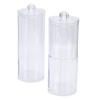 Acrylic Cotton Rounds Holder Set Stackable Clear Qtip Dispenser Makeup Remover Pad Organizer for Bathroom Vanity 2Pcs
