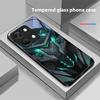 Creative Mech For OnePlus Nord 3 5 6T 7 Pro 8 12 10T Reno8 Lite 5G 10R Nord N30 Hard Shell Tempered Glass Phone Case Black