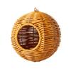Woven Plastic Faux Rattan Bird Nest Hanging Design Birdhouses For Budgies Cockatiels And Lovebirds Cage Decoration