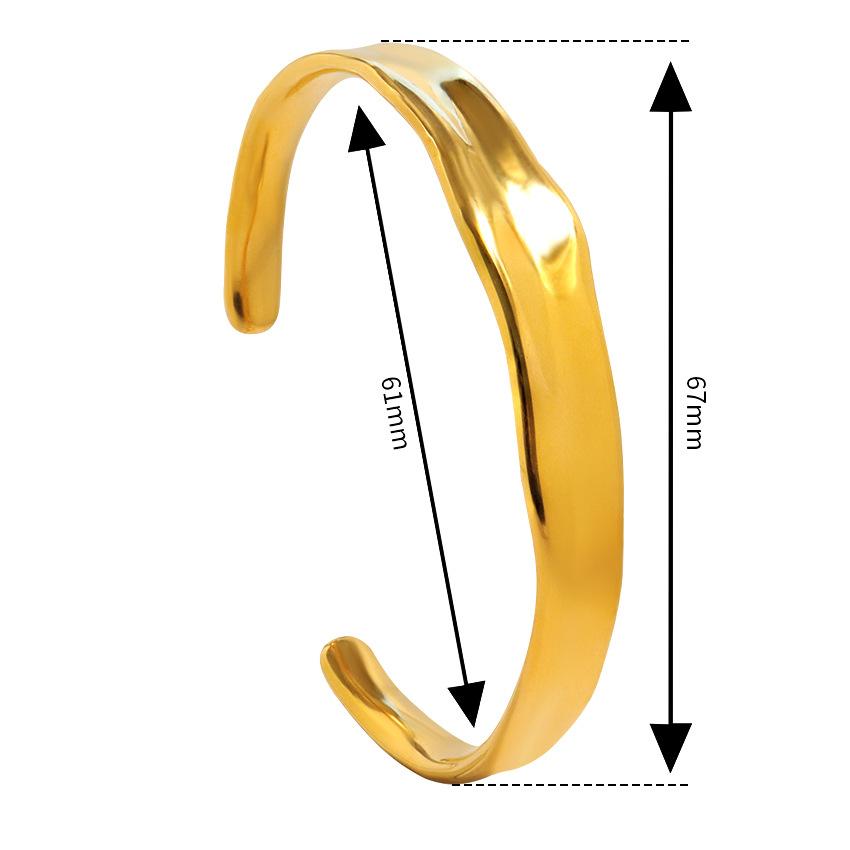 

Ветер Простой Геометрический Браслет Женский Дизайн Темперамент Ретро Необычный Браслет 18K золотой