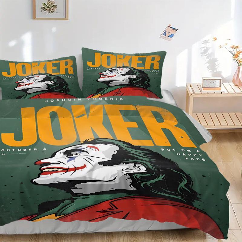 

3pcs Joker, Joaquin Phoenix Bedding Set: Perfect for Bedroom or Guest Room. Soft and Comfortable with No Core Included yy251010118 135x200cm